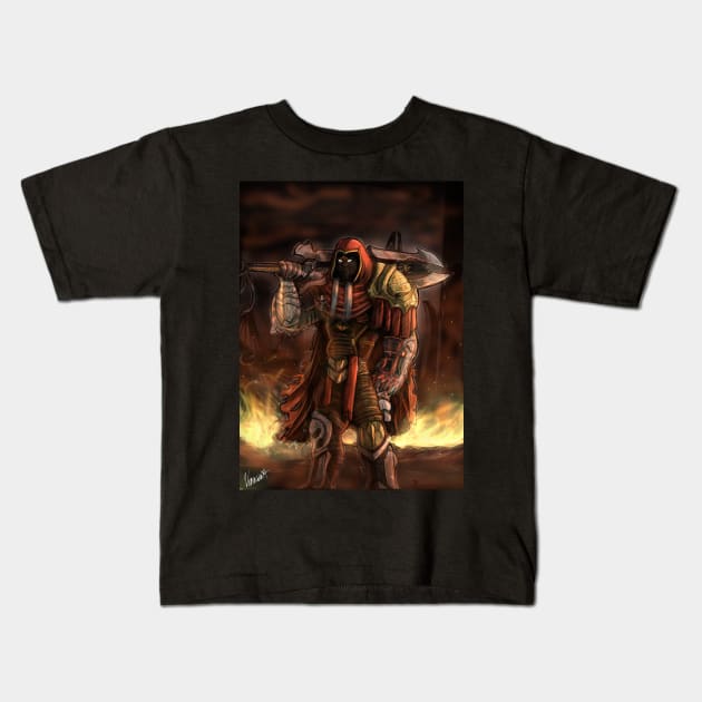 a burning world Kids T-Shirt by venauva